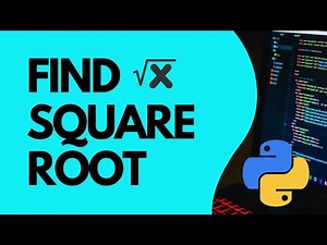 Python program to find square root of a number #squareroot