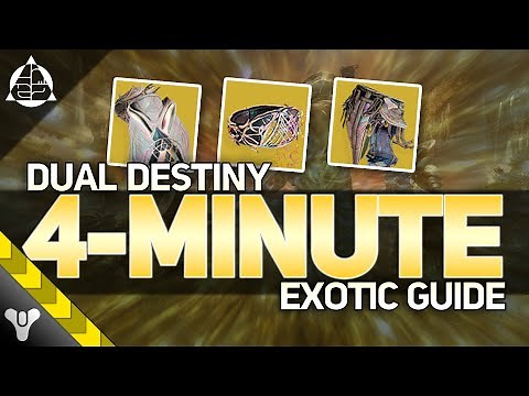 DUAL DESTINY GUIDE // 4-Minute Exotic Class Item Walkthrough #destiny2 #walkthrough