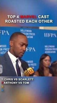 Top 4 marvel cast Rosted Eachother 😂 : #marvel #funny #roast #avengers #shorts