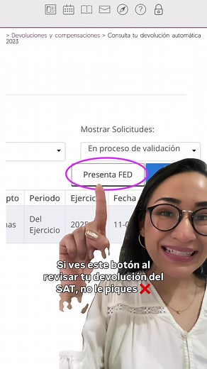 ¿Qué significa el botón FET en tu devolución del SAT?