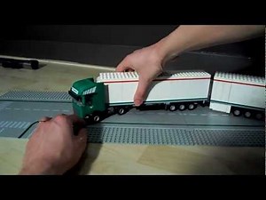 LEGO Scania R730 truck with 2 trailers with coolant engines