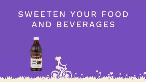 NuNaturals Stevia Syrup, Sugar-Free Sweetener, Plant-Based Sugar Substitute, Zero Calorie, Chocolate Flavor Syrup, 16 oz