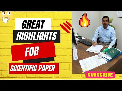 How to Write Highlights For a Scientific Paper Properly