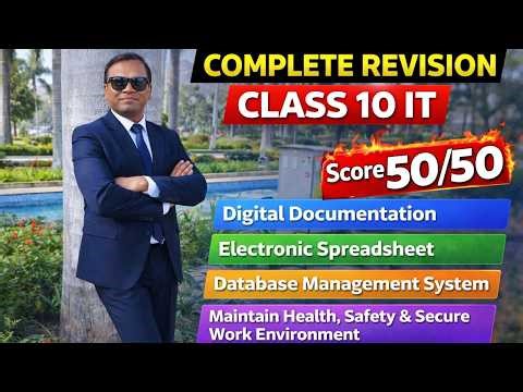 Class 10 IT (402) 🔥 Complete Revision Part B | Subject Specific Skills | Full Board Exam Preparation