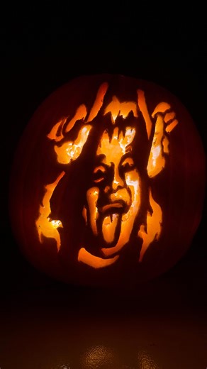 Happy Halloween! 🎃 Final Pumpkin carving of Eddie Munson from Stranger Things. We will never forget you Eddie! #StrangerThings #EddieMunson #Eddie #HellfireClub #Hawkins #MasterOfPuppets #Metallica #JosephQuinn #StrangerThingsArt #StrangerThings Reel #StrangerThingsEdit #HappyHalloween #halloween #Art #Pumpkin #Sketches #Carving #Critique #Work #Vibe #Divergent #Contemporary #Alluring #Follow #FollowMe #likeitup | Sketches From Frank