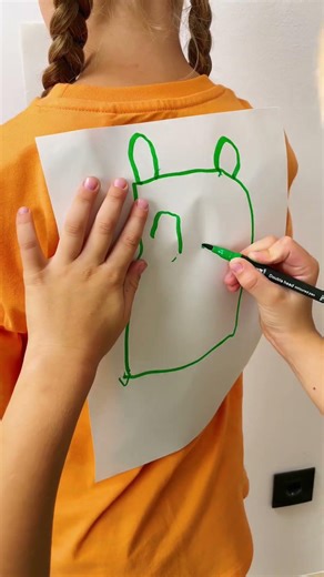 Back Drawing Challenge! 🎨😮 Can You Copy It? #shorts #fun