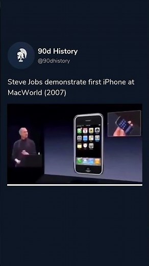 Steve Jobs demonstrate the first iPhone (2007)