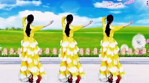 优美三步舞蹈《春之歌》背面教学完整版，简单易学。