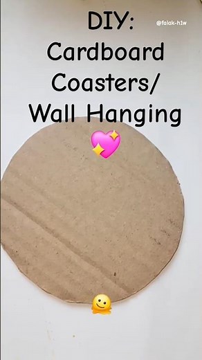 Don't Throw Waste Cardboard! ❌ Try This​Zero Cost DIY: Cardboard Coasters/Wall Hanging Tutorial 💖​