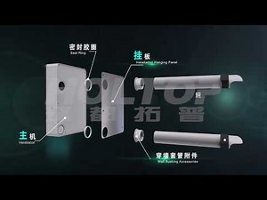 Installation Video for Holtop Wall Mounted Energy Recovery Ventilator