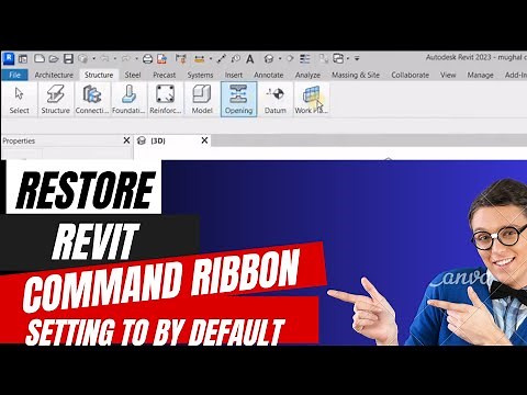 Restore Autodesk Revit commands Ribbon setting to by default || Easy Way