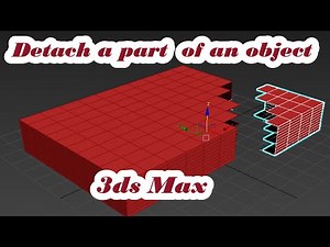 How to detach a part , take a piece , of an object in 3ds Max