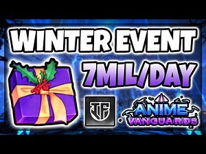 How to *MACRO* 7 MILLION+ Winter Presents PER DAY! | Anime Vanguards Update 10.5!