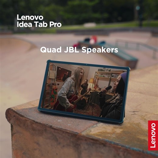 🚀 Level up your entertainment with the all-new Lenovo IdeaTab Pro. When your tablet sounds this good and looks this sharp, you don’t just watch—you experience. 🎶 Quad JBL speakers 🎥 3K ultra-crisp display 🔋 Up to 11 hours of Youtube streaming That’s the IdeaTab Pro difference. Sign up at the Lenovo Education Store and score exclusive savings made just for you. | Lenovo Singapore