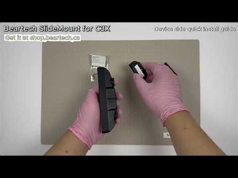 Beartech Slidemount quick mount for C3X and C3: Introduction and Quick Installation Guide.