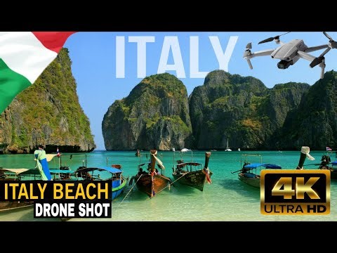 Italy Beach From Above 🌊 | Cinematic 4K Drone Shots