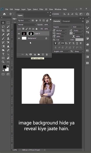 🔥 Remove Background in Photoshop Using Layer Mask (Easy Trick)