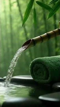 bamboo water drop natural Sound 🌿🎍#calmingsounds