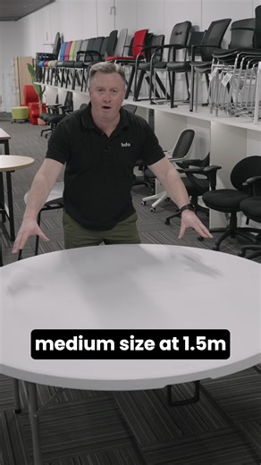 Flexible, functional, and built to last — BDO’s trestle tables have you covered. ⚡ Quick setup & easy storage with folding round top 💼 Perfect for offices, schools, events & multipurpose spaces. 🌏 Proudly Australian owned, with warehouses across the country. ⭐ Over 9,000 5-star reviews & warranties up to 15 years. When you need reliable tables, fast — shop BDO round trestle tables today. | BDO Furniture