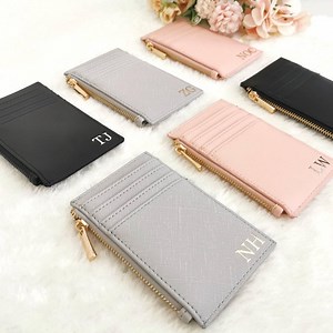 Monogram Purse | Personalised Card Holder | Women's Wallet | Personalized Thank You Gift | Minimalist Wallet | Personalised Gift for Her - Etsy