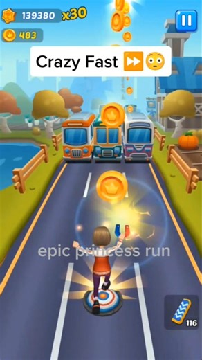 3️⃣ “Record Break Run 🔥 | No Mistake!”#shorts #gaming #subwayprincess #highscore #mobilegame