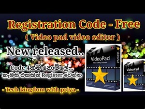 Video pad register code / How to register video pad video editor free