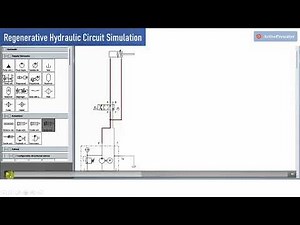 Regenrative Hydraulic circuit simulation using FESTO FluidSIM software