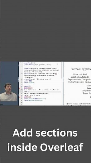 Make Your Research Paper PERFECT with Overleaf Labels! #overleaf #viralshort