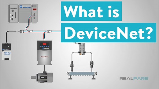 In this video, let’s take a journey through the automation world of DeviceNet. DeviceNet is an application-level protocol used in the automation environment. It is a communication tool that allows you to logically talk between a PLC (Programmable Logic Controller) and many control devices, such as motors, conveyors, flowmeters, level sensors, etc. DeviceNet was originally developed by Allen-Bradley which is a Rockwell Automation brand, and they decided to share this new technology with others an