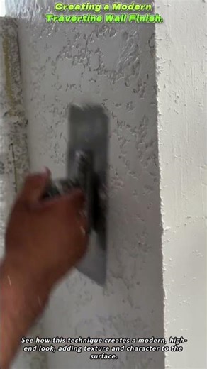 Creating a Modern Travertine Wall Finish