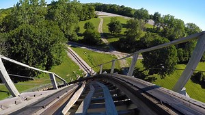 Take a ride on The Prowler wooden roller coaster at Worlds of Fun! | Theme Park Review