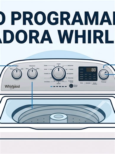 como programar una lavadora whirpool