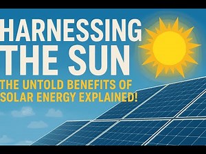Harnessing the Sun The Untold Benefits of Solar Energy Explained!
