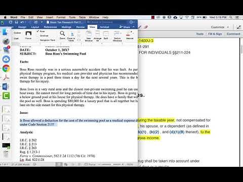 How to Write a Tax Memo