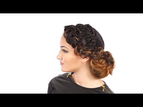 How to do a Chignon Updo with a Dutch Braid Step by Step Tutorial - TheSalonGuy