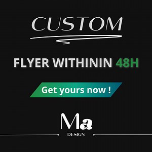 Custom flyer in less than 48h. Professionnal design, creative, ready to print, high quality, personnalized communications. - Etsy France