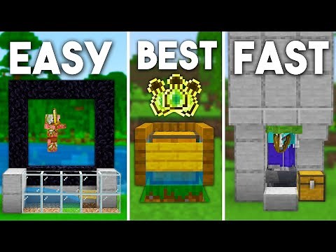 3 EASY XP Farms For Beginners In Minecraft Bedrock 1.21! (Fish Farm, Mob Farm)