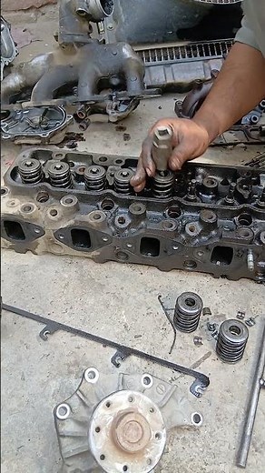 how to remove cylinder head valve spring