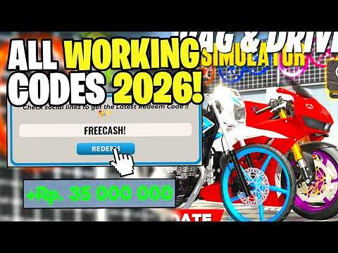 *NEW* ALL WORKING CODES FOR DRAG DRIVE SIMULATOR IN 2026! ROBLOX DRAG DRIVE SIMULATOR CODES