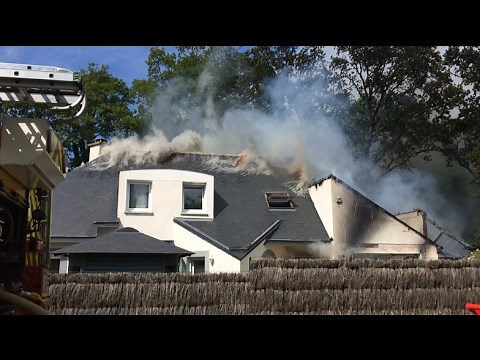 Violent incendie de maison