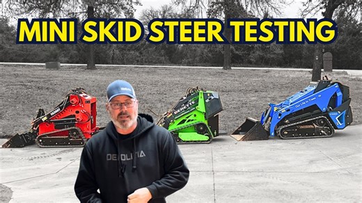 Extreme load and durability test of compact skid steer machines
