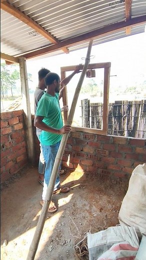 simple process wooden window frame installation #windows #windowframe