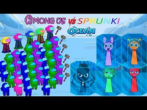 🔥 Among Us vs Sprunki ~ Who Wins the Ocean Battle? ⚔️⚠️