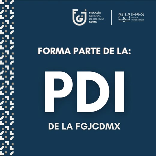 La #FiscalíaCDMX, a través del #IFPES, te invita a participar en la convocatoria para integrarte como detective de la Policía de Investigación PDI Ciudad de México consulta las bases en el siguiente enlace o en el QR 👇🏻 https://ifpes.fgjcdmx.gob.mx/storage/app/media/2025/ABIGAIL/Convocatoria PDI 2025.pdf | Fiscalía CDMX