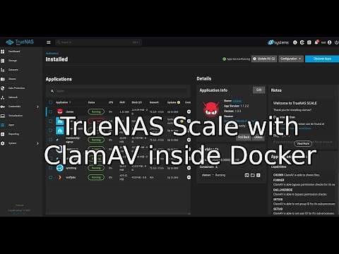 TrueNAS Scale Electric Eel | How To Run ClamAV in a Docker Container