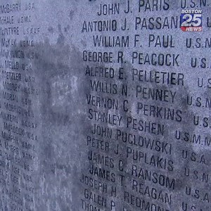 76K views · 1.1K reactions | DISTURBING! A World War II memorial in South Boston was defaced with an unknown oily substance. Workers tried power-washing and scrubbing, but the stains are proving to be stubborn. Tonight on Boston 25 News at 5 & 6, outraged residents react. | Boston 25 News | Facebook