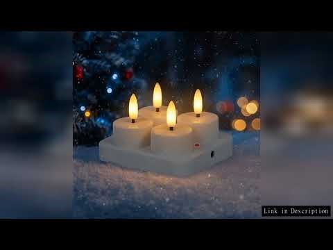 4/6/8/12 PCS Remote Control Christmas LED Candle Light Rechargeable Warm Yellow Electronic Candle Fl