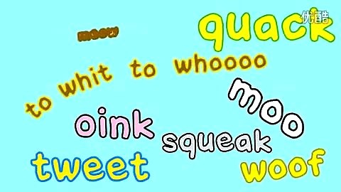 The Animal Sounds Song--动物的叫声 趣味英文儿歌 kidstv123