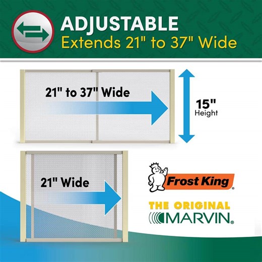 Check The Home Depot's Q&A Before Buying: W B Marvin 21 - 37 in. W x 15 in. H Clear Wood Frame Adjustable Window Screen