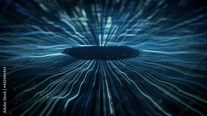 Abstract Circular Shockwave Explosion Background Loop/ 4k animation of an abstract shockwave explosion background loop with fractal particles